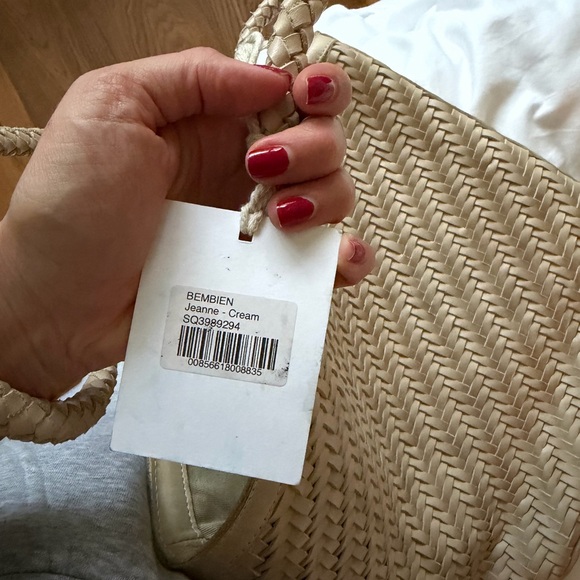 Bembien Woven Tote Bag in Beige - Women Bags - Picture 5 of 5